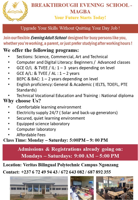 Breakthrough Evening School – Magba